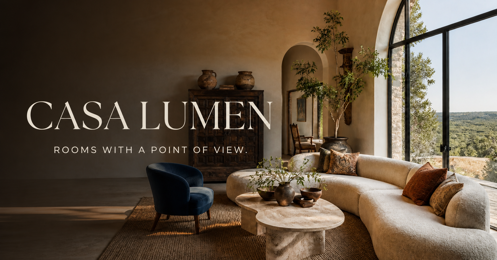 Casa Lumen Interiors website concept preview